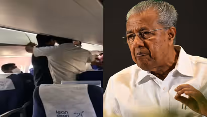 pinarayi vijayan flight protest