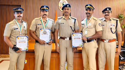Kerala Police Officers Win Medals In National Arm Wrestling Meet