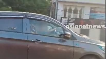 Trivandrum Father Lets Toddler Steer Speeding Car On Highway