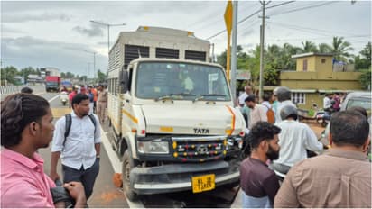 parcel lorry scooter accident