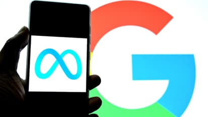 Meta and Google logo