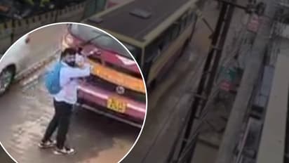 KSRTC Bus Blocked by Student