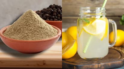 lemon juice with black pepper