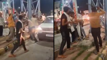 soldier attacked in toll plaza 