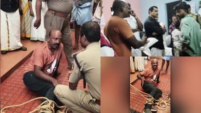 malappuram panchayath office protest 