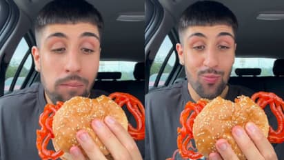 Jalebi Fried Chicken Burger