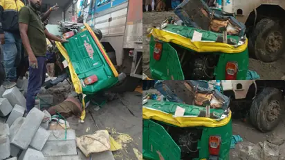 Bengaluru Lorry Auto Accident