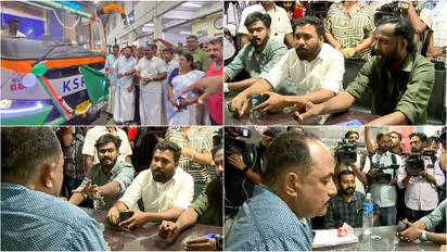 rahul mamkootathil ksrtc protest