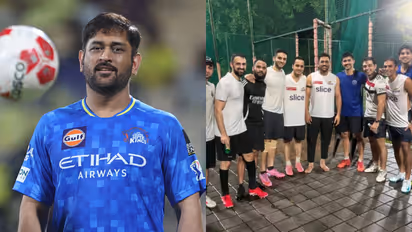 MS Dhoni in Mumbai Indians' Training Kit