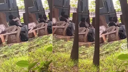 Couple romance at Malleshwaram Park 