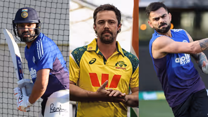 Rohit Sharma, Travis Head, and Virat Kohli