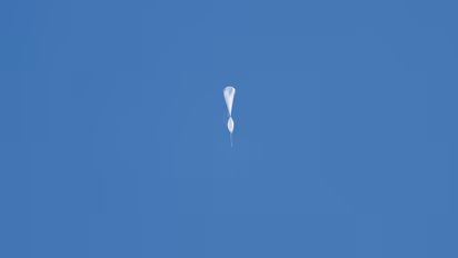 mysterious balloons flying