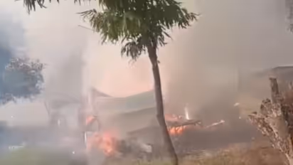 Fatehpur firecracker market fire