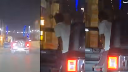 Man Urinates Out Of Moving Thar