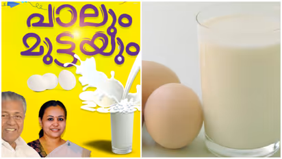 anganwadi milk and egg