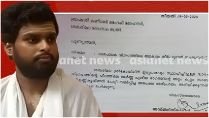 Sabarimala Tantri statement on theft