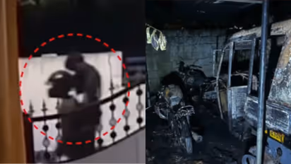 BJP worker vehicles burned in Kerala