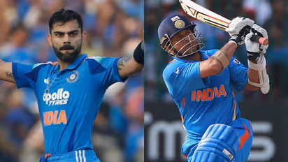 Virar Kohli and Sachin Tendulkar