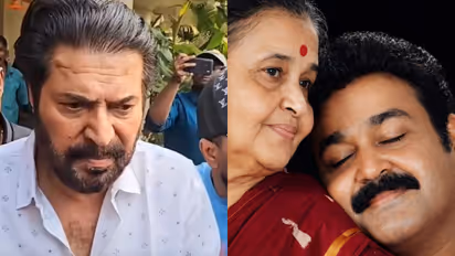 mammootty mourns the demise of mohanlals mother