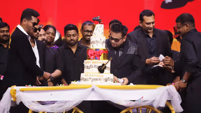 ar rahman celebrated his birthday at moon walk movie audio launch