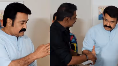 mohanlal in thick moustache first video out by aashirvad cinemas l 366 tharun