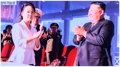 Kim Jong Un with daughter Kim Ju Ae