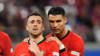 Diogo Jota and Cristiano Ronaldo