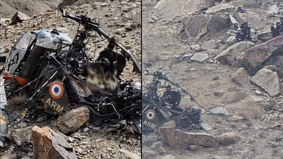 Army Cheetah Helicopter Crashes in Ladakh