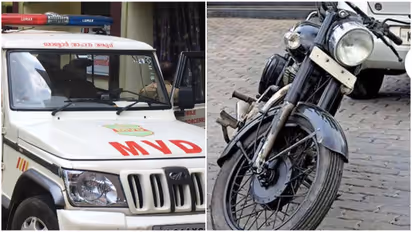 bike without number plate caught
