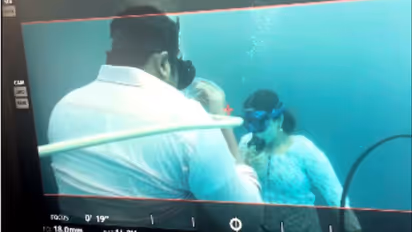 dhoomakethu malayalam movie under water shooting bts video is viral