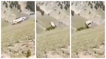 Car rolling to Gorge