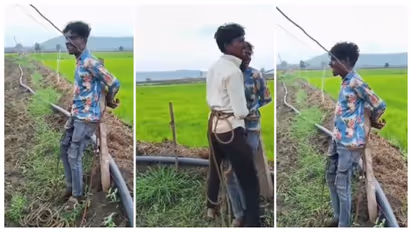 Two Youths Tied To Pole