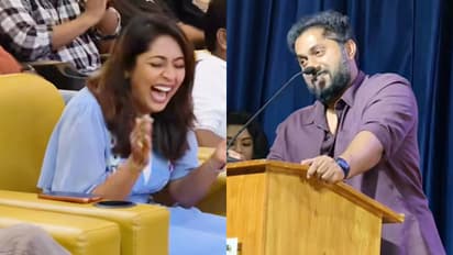 you should come to my swearing in ceremony as chief minister dhyan sreenivasan says to navya nair amidst laugh riot