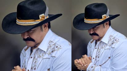 mohanlal cowboy look photo is viral in social media