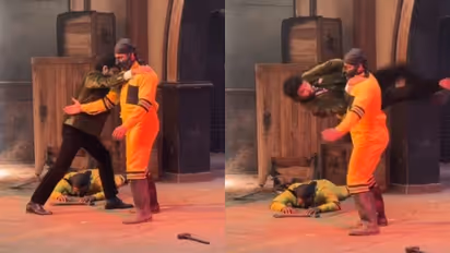 neeraj madhav fight scene shooting bts video from pluto movie location