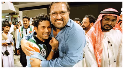sachin with marc mascernhas