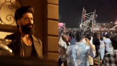 two students injured at toxic movie promotion event at hyderabad