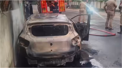 car fire