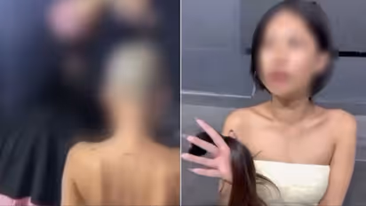 Bartender Shaves Womans Head