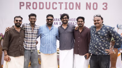 indian cinema companys third movie launched starring sharaf u dheen and alan bin siraj