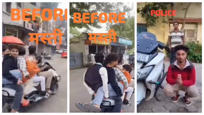 Five people rode on single scooter