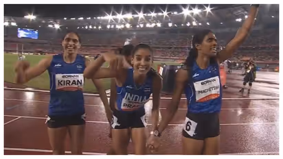 india women relay team won gold