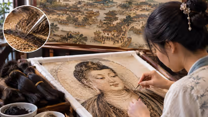 Chinese hair embroidery