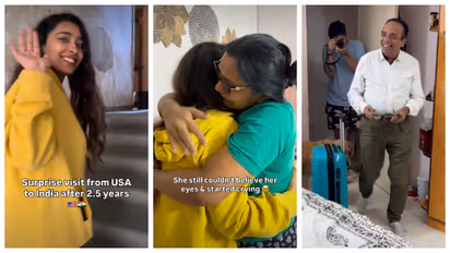 daughter surprises parents