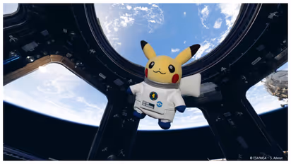 Pikachu to space