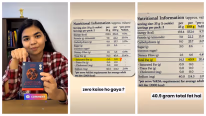 cookie nutrition labels