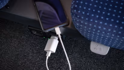 mobile charging in train
