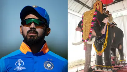 k l rahul donates robotic elephant 
