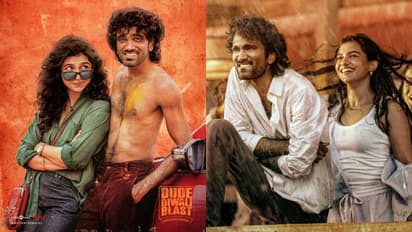 Pradeep ranganathan and mamitha baiju dude movie promotion