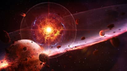 Stars explosion illustration